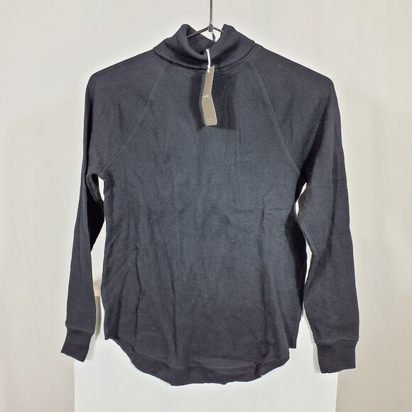 Everlane Organic Cotton Turtleneck Waffle Tee Size XS - Picture 2 of 6